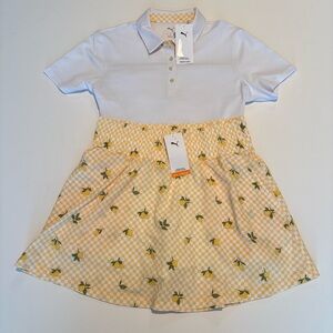 Women’s Puma Golf Pique Polo & 16” Printed Skort Outfit Medium NWT MSRP$140